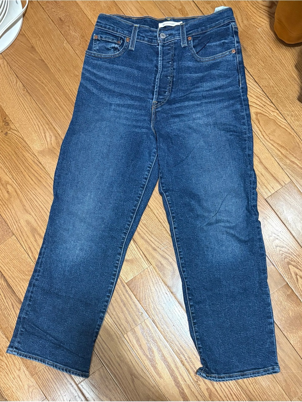 Levi's Women's Dark Blue Ribcage Straight Ankle Jeans Like New